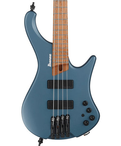 Ibanez Bajo Eléctrico Azul Mate EHB1000-AOM con Funda, Bass Workshop