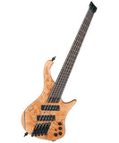 Ibanez Bajo Eléctrico 5 Cuerdas Natural Mate EHB1505SMS-FNL con Funda, Bass Workshop