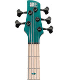 Ibanez Bajo Eléctrico 5 Cuerdas Verde Mate SR1425B-CGL con Funda, SR Premium