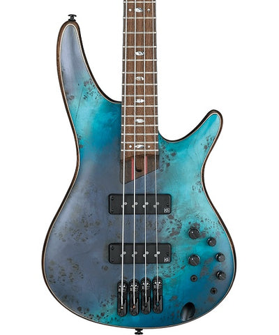 “Exclusiva en Repertorio Wagner Online” Ibanez Bajo Eléctrico Azul/Gris Veteado SR1600B-TSF, SR Premium