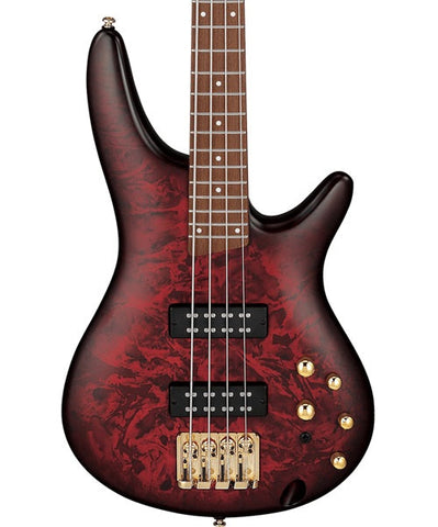 Ibanez Bajo Eléctrico Entintado Rojo/Sombreado Negro Mate SR300EDX-WZM, Serie SR