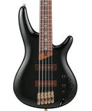“Exclusiva en Repertorio Wagner Online” Ibanez Bajo Eléctrico 5 Cuerdas Negro SR3505-BK con Estuche, SR Prestige