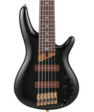 “Exclusiva en Repertorio Wagner Online” Ibanez Bajo Eléctrico 6 Cuerdas Negro SR3506-BK con Estuche, SR Prestige