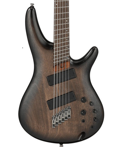 “Exclusiva en Repertorio Wagner Online” Ibanez Bajo Eléctrico 6 Cuerdas Caoba/Sombreado Negro Mate SRC6MS-BLL, Serie SR Bass Workshop