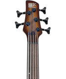 "Exclusiva en Repertorio Wagner Online" Ibanez Bajo Eléctrico 5 Cuerdas Natural/Sombreado Café Mate SRH505F-NNF Fretless, Serie SR Bass Workshop