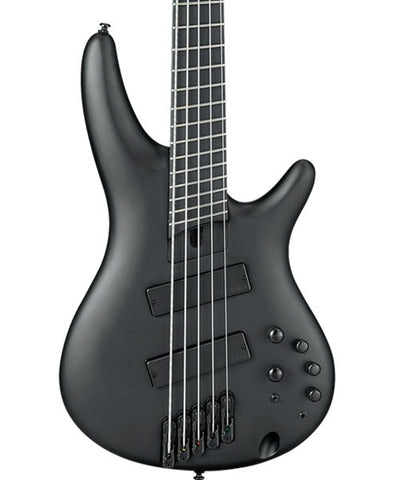 "Exclusiva en Repertorio Wagner Online" Ibanez Bajo Eléctrico 5 Cuerdas SRMS625EX-BKF Negro Mate Multi Escala, Serie SR Iron Label