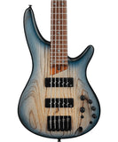 Ibanez Bajo Eléctrico 5 Cuerdas Natural Sombreado Azul Mate SR605E-CTF, Serie SR