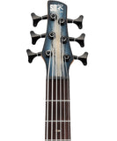 Ibanez Bajo Eléctrico 6 Cuerdas Natural Sombreado Azul Mate SR606E-CTF, Serie SR
