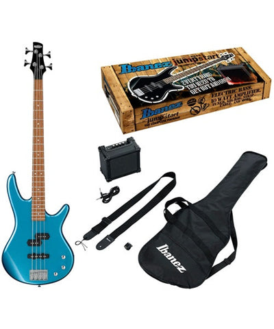 Ibanez Bajo Eléctrico Azul Metálico con Combo y Accesorios IJSR190N-SLB, Serie Jumpstart