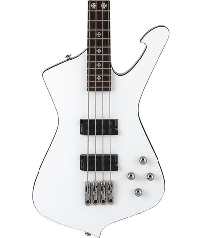 “Exclusiva en Repertorio Wagner Online” Ibanez Bajo Eléctrico SDB3-PW Blanco con Estuche, Sharlee D'Angelo