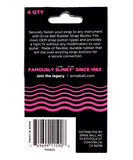 Ernie Ball Seguros para Tahalí 5623, Plástico Rosa (4 pzas)