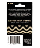 Ernie Ball Seguros para Tahalí 5624, Plástico Crema (4 pzas)
