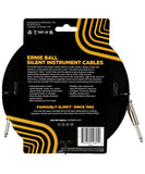 Ernie Ball Cable 6473 Negro 6.096 Mts. Recto/Recto, Classic Silent