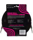 Ernie Ball Cable Braided 6429 Plateado 3.048 Mts. Recubierto Recto/Recto