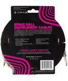 Ernie Ball Cable Braided 6430 Blanco/Rojo/Verde 5.486 Mts. Recubierto Recto/Recto