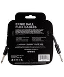 Ernie Ball Cable Flex 6434 Negro 3.048 Mts. Recto/Recto