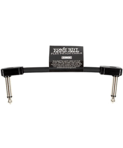 Ernie Ball Cable Flex Patch 6438 Negro 0.0762 Mts. Angulado/Angulado, 1 Pza