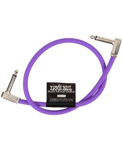 Ernie Ball Cable Flex Patch 6449 Morado 0.4572 Mts. Angulado/Angulado, 1 Pza
