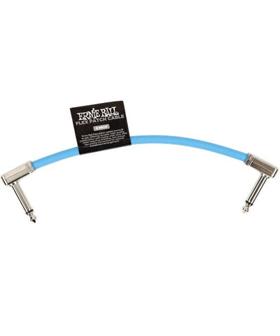 Ernie Ball Cable Flex Patch 6455 Azul 0.1524 Mts. Angulado/Angulado, 1 Pza