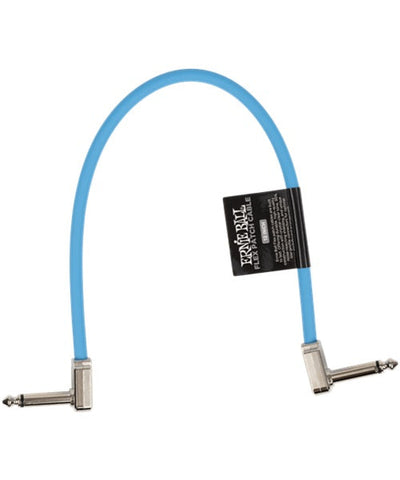 Ernie Ball Cable Flex Patch 6456 Azul 0.3048 Mts. Angulado/Angulado, 1 Pza