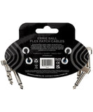 Ernie Ball Cable Flex Patch 6459 Azul 0.0762 Mts. Angulado/Angulado, 3 pzas