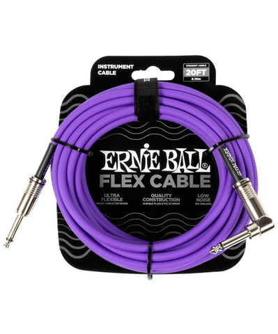 Ernie Ball Cable Flex 6466 Morado 6.10 Mts. Recto/Angulado