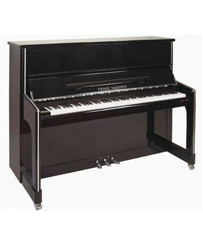 "¿Te interesa uno? Pídelo al correo ventasonline-mayoreo@repertoriowagner.com.mx" Sandner Piano Vertical FS-123A Negro con Banca
