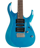 Cort Guitarra Eléctrica Azul Brillante X200 CBL, Serie X