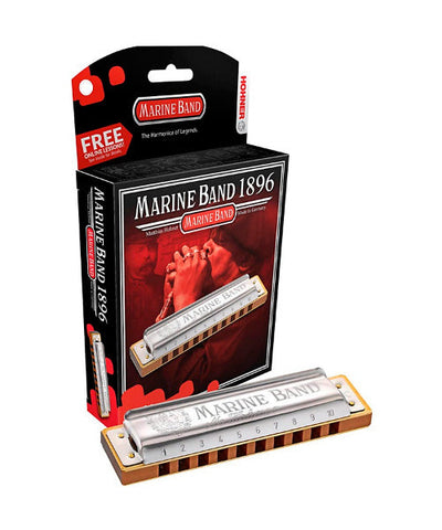 Hohner Armónica Re Mayor 1896 Plateada Diatónica M1896036X Marine Band