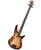 “Exclusiva en Repertorio Wagner Online" Ibanez Bajo Eléctrico Natural/Sombreado Café Mate SRH500F-NNF Fretless, Serie SR Bass Workshop
