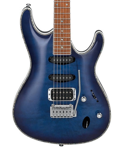 Ibanez Guitarra Eléctrica Azul/Negro Sombreado SA360NQM-SPB, Serie SA