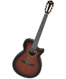 Ibanez Guitarra Electroacústica Sapele Caoba/Sombreado Negro AEG74N-MHS, Serie AEG