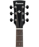 Ibanez Guitarra Electroacústica Okume Negro Erosionado Mate AW84CE-WK, Serie Artwood