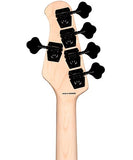Sterling S.U.B. Series Bajo Eléctrico 5 Cuerdas Negro Mate ST-RAY5HH-SBK-J1, StingRay 5 HH