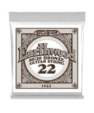 Ernie Ball Cuerda "Earthwood 80/20" 1422(6) para Guitarra Acústica, Calibre 0.022, Bronce