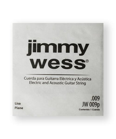 Jimmy Wess Cuerda JW-009P(12) para Guitarra Acústica y Eléctrica, 1A, Calibre 0.009, Acero