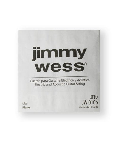 Jimmy Wess Cuerda JW-010P(12) para Guitarra Acústica y Eléctrica, 1A, Calibre 0.010, Acero