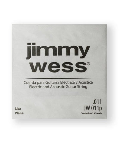 Jimmy Wess Cuerda JW-011P(12) para Guitarra Acústica y Eléctrica, 2A, Calibre 0.011, Acero