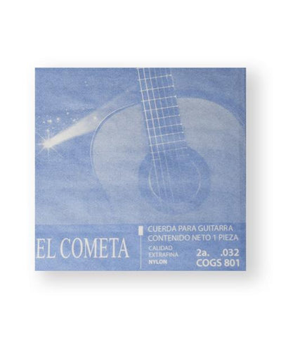 El Cometa Cuerda 801(12) para Guitarra Clásica, 2A, Nylon con Borla