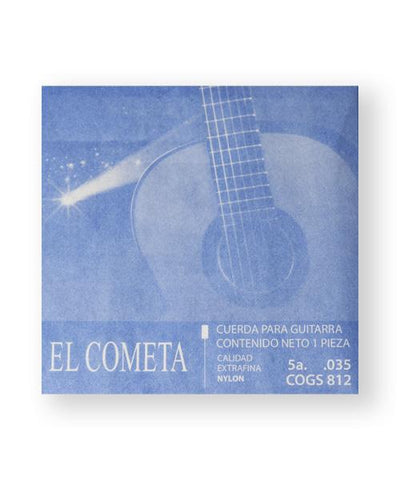 El Cometa Cuerda 812(12) para Guitarra Clásica, 5A, Cobre con Borla