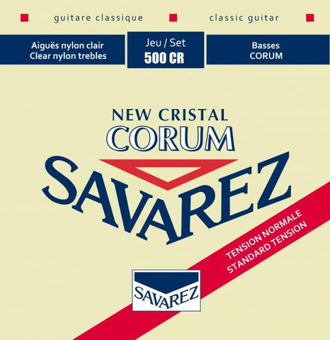 Savarez Encordadura Para Guitarra Clásica (Tensión Normal) 500CR New Cristal Corum