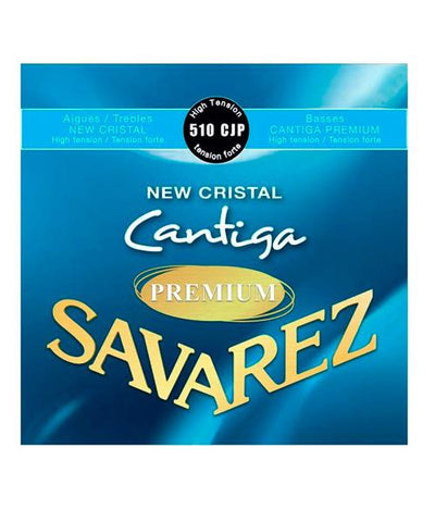 Savarez Encordadura Para Guitarra Clásica (Tensión Alta) 510CJP New Cristal Cantiga Premium