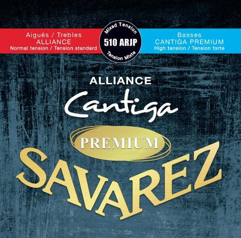 Savarez Encordadura Para Guitarra Clásica (Tensión Mixta) 510ARJP Alliance Cantiga Premium