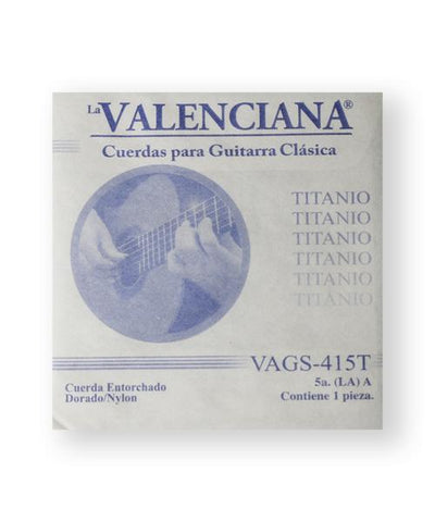La Valenciana Cuerda "Titanio" 415T(12) para Guitarra Clásica, 5A, Nylon