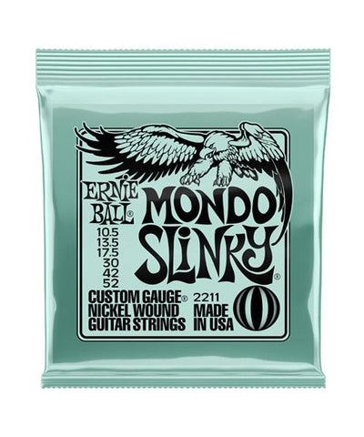 Ernie Ball Encordadura "Mondo Slinky" 2211, Guitarra Eléctrica, Nickel Wound 10.5-54
