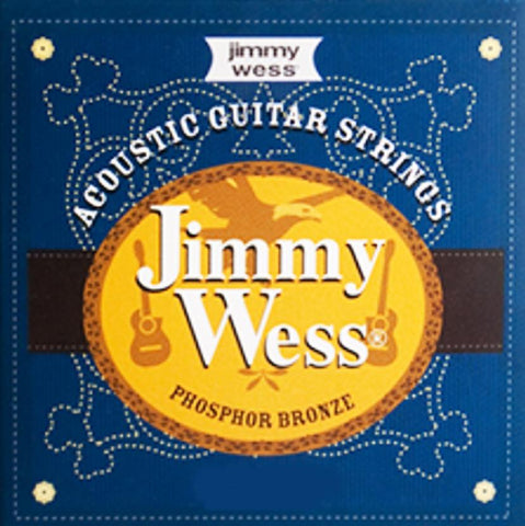 Jimmy Wess Cuerda WB20(6) para Guitarra Acústica, Calibre 0.020, Bronce Fosforado