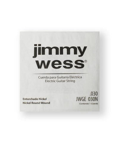Jimmy Wess Pro Cuerda WN30(12) para Guitarra Eléctrica, Calibre 0.030, Nickel
