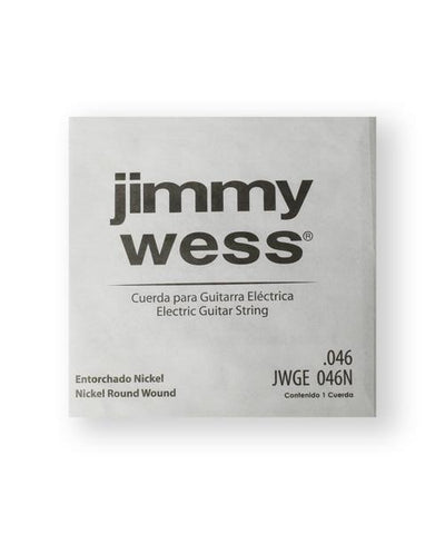 Jimmy Wess Pro Cuerda WN46(12) para Guitarra Eléctrica, Calibre 0.046, Nickel