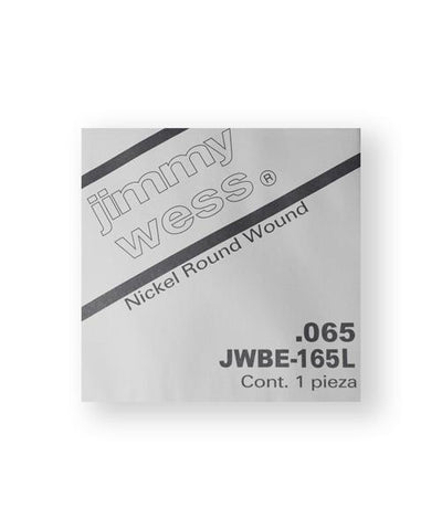 Jimmy Wess Cuerda 165L para Bajo Eléctrico, 2A, Calibre 0.065, Long Scale