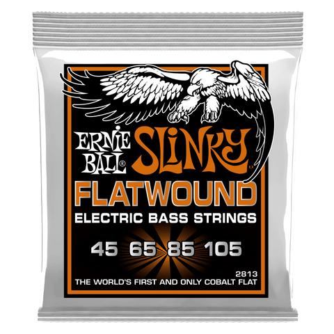Ernie Ball Encordadura "Hybrid Slinky Flatwound" 2813, Bajo Eléctrico 45-105